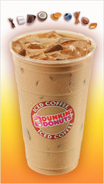 iced coffee with flavor halo